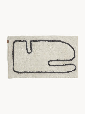 Lay Washable Organic Cotton Bath Rug
