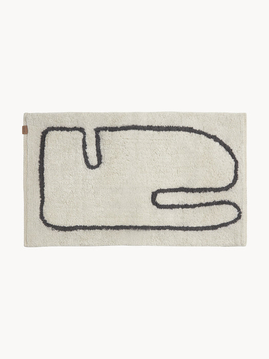 Lay Washable Organic Cotton Bath Rug