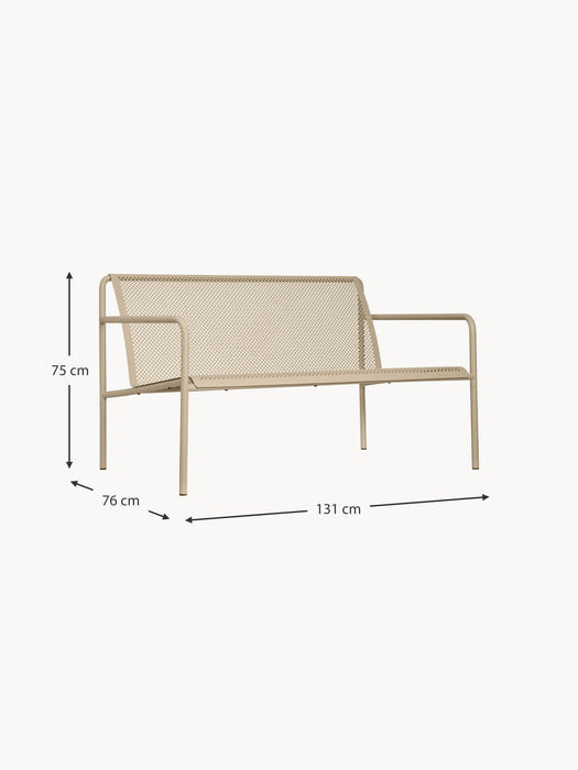Steel Garden Sofa Dapple 2-seater