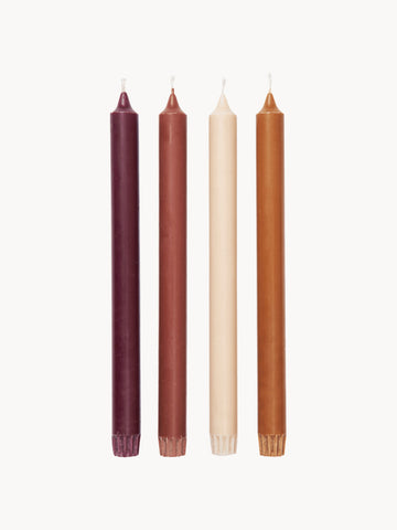 Pure Dinner Candles, Set of 4