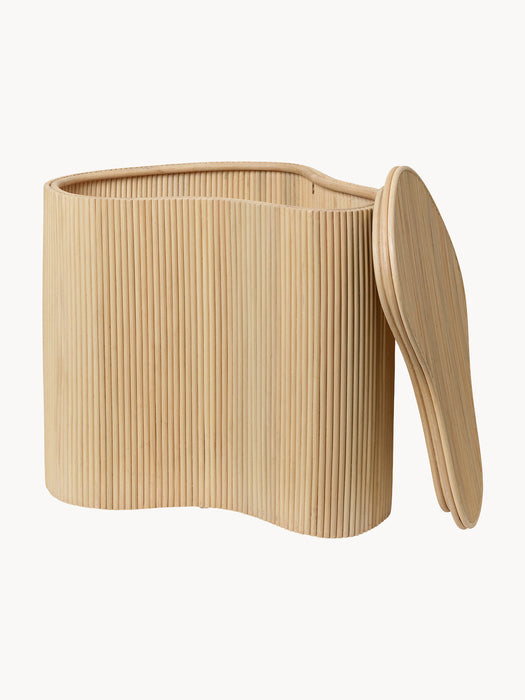 Isola Handmade Rattan Side Table with Storage