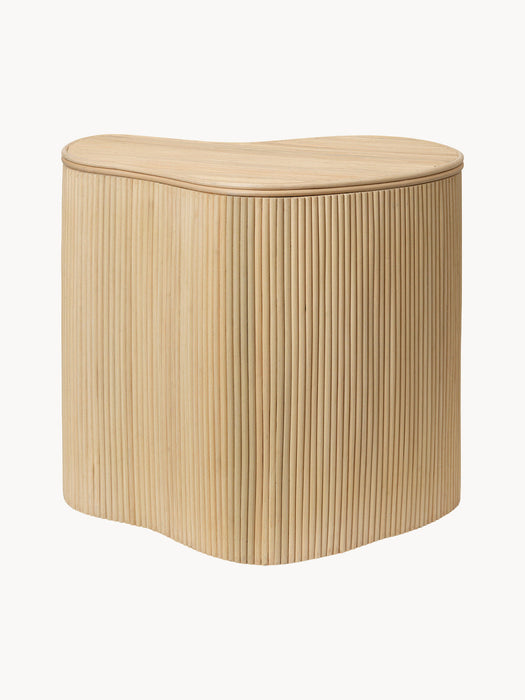 Isola Handmade Rattan Side Table with Storage