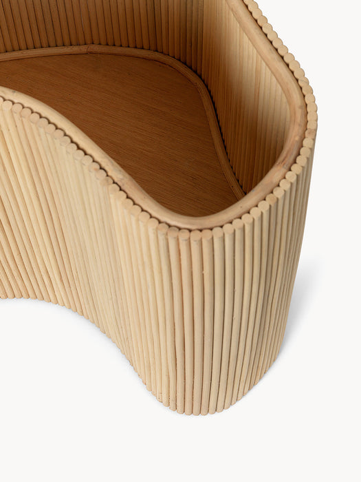 Isola Handmade Rattan Side Table with Storage