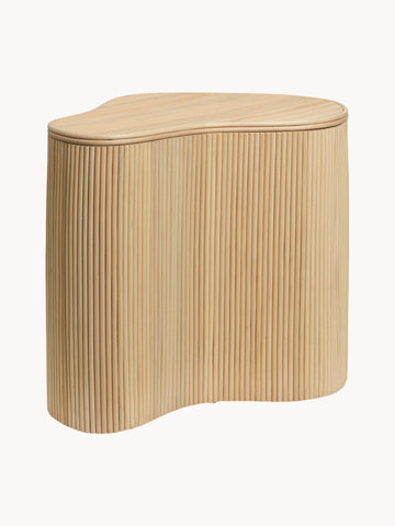Isola Handmade Rattan Side Table with Storage