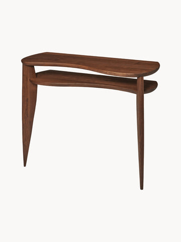 Feve Walnut Wood Console Table