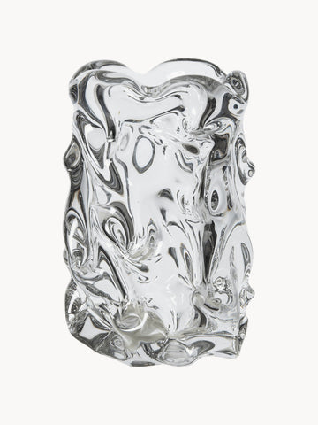 Virelle Mouth-Blown Vase, H 18 cm