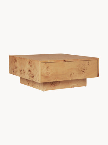 Burl Wooden Coffee Table