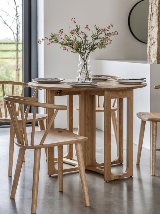 Round Folding Dining Table Craft 100 cm