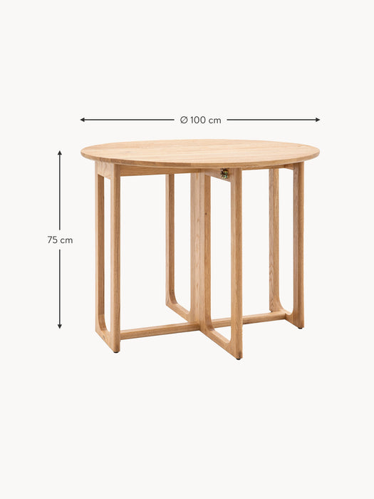 Round Folding Dining Table Craft 100 cm