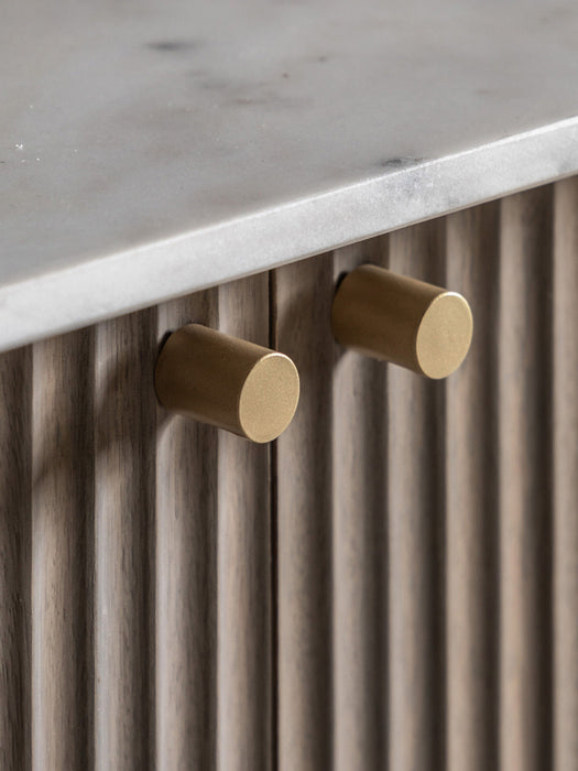 Mango Wood Sideboard Marmo with Marble Tabletop