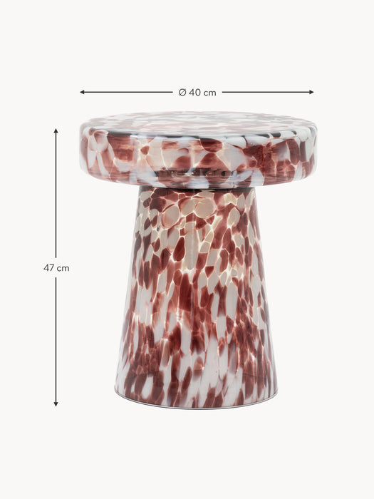 Round Mouth-Blown Side Table Murano