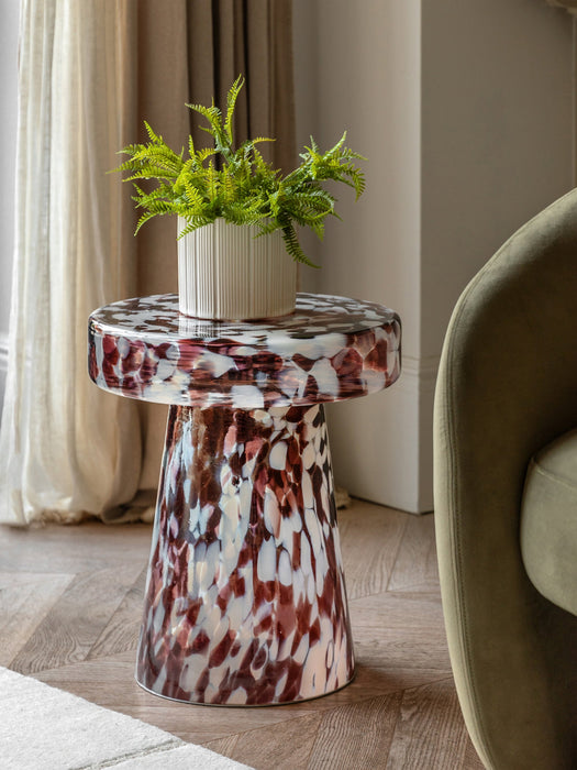Round Mouth-Blown Side Table Murano