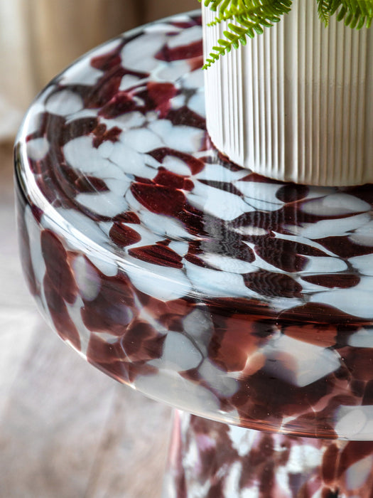 Round Mouth-Blown Side Table Murano