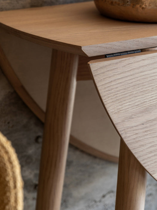 Round Folding Dining Table Hatfield 100 cm