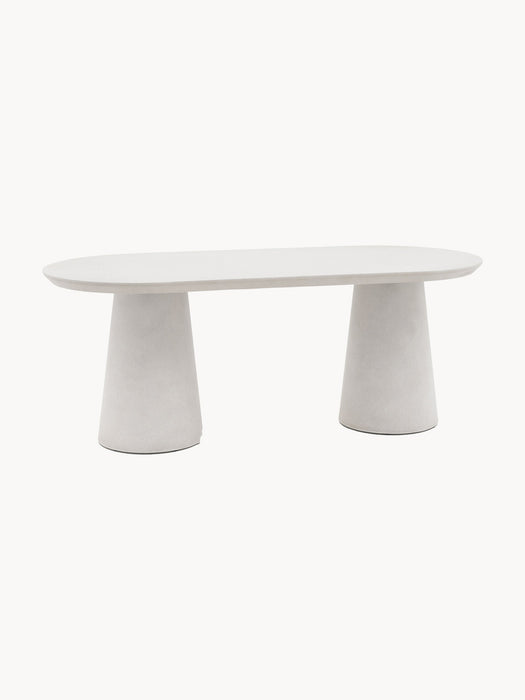 Oval Dining Table Pedra 200x90 cm