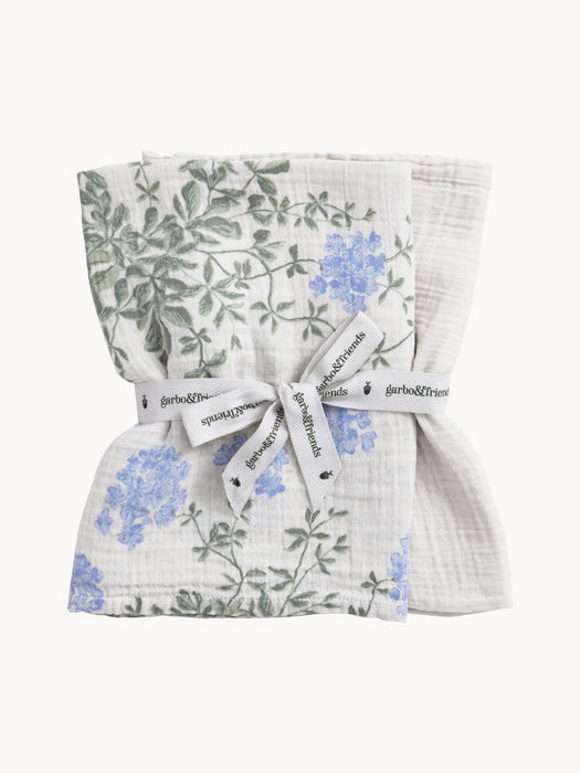 Cotton Muslin Cloths Plumbago Set of 2