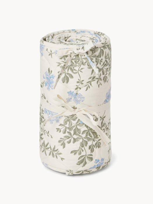 Cotton Bed Bumper Plumbago
