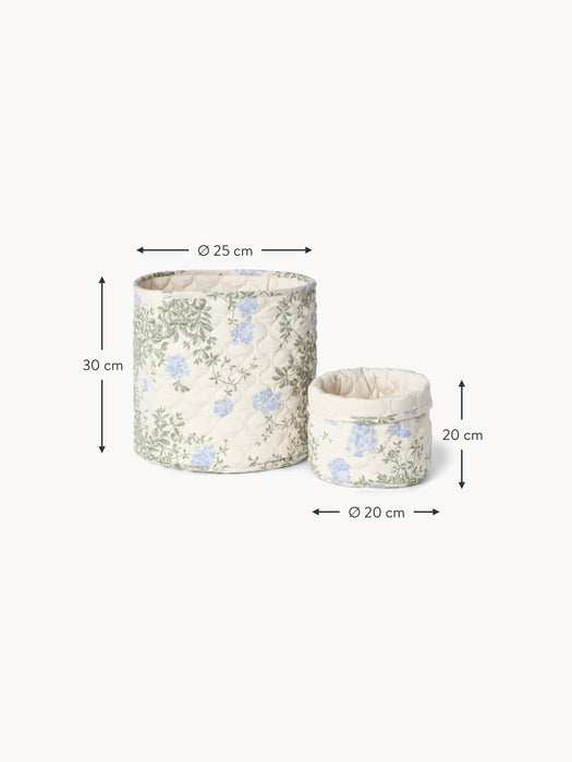 Cotton Kids Storage Baskets Plumbago Set of 2