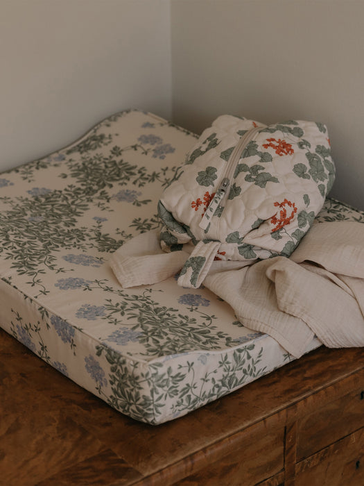 Cotton Changing Mat Plumbago