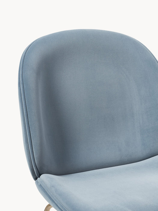 x GUBI Velvet Dining Chair Beetle by Delia Lachance