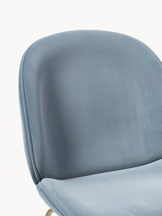 x GUBI Velvet Dining Chair Beetle by Delia Lachance