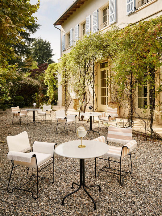 Carmel Round Bistro Table with Ceramic Top, Ø 75 x H 73 cm