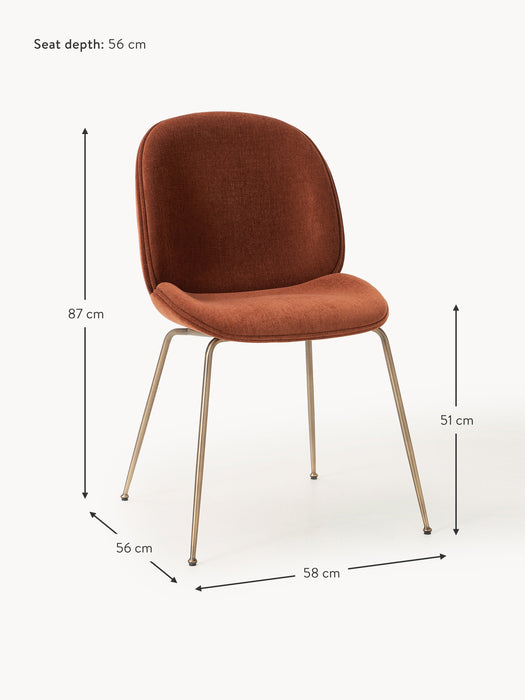 x GUBI Upholstered Dining Chair Beetle by Delia Lachance