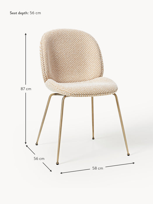x GUBI Upholstered Dining Chair Beetle by Delia Lachance