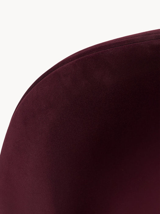 x GUBI Velvet Dining Chair Beetle by Delia Lachance