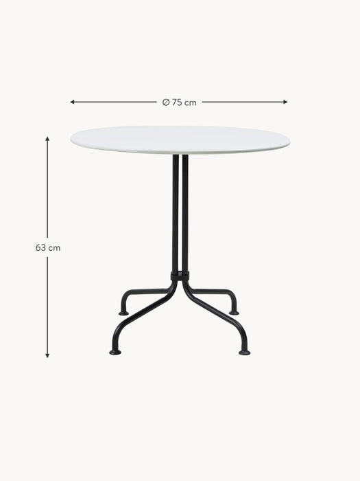 Round Bistro Table Carmel with Ceramic Top 75xH 74 cm