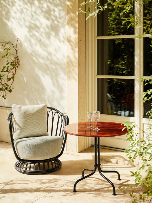 Carmel Round Bistro Table with Ceramic Top, Ø 75 x H 74 cm