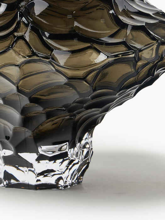 Canyon Mouth-Blown Glass Vase, H 23 cm