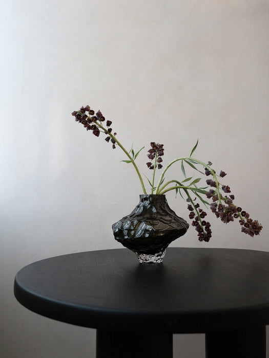 Canyon Mouth-Blown Glass Vase, H 23 cm