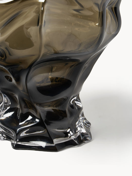 Mouth-Blown Glass Vase Ammonit H 30 cm