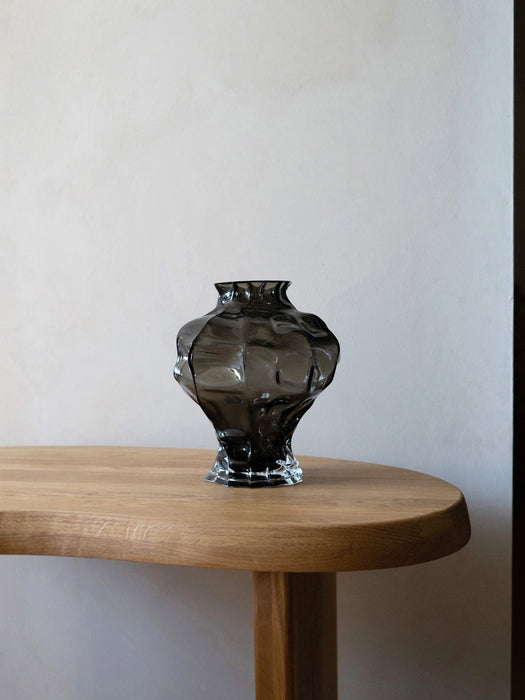 Mouth-Blown Glass Vase Ammonit H 30 cm