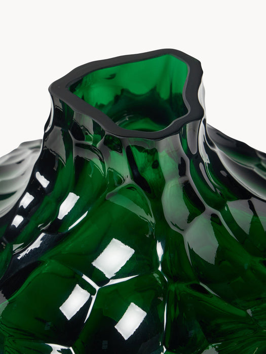 Canyon Mouth-Blown Glass Vase, H 23 cm