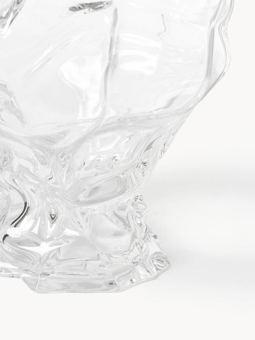 Ammonit Mouth-Blown Glass Vase, H 30 cm