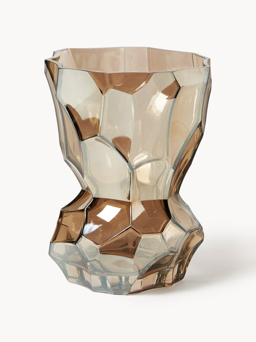 Mouth-Blown Glass Vase Reflection H 30 cm