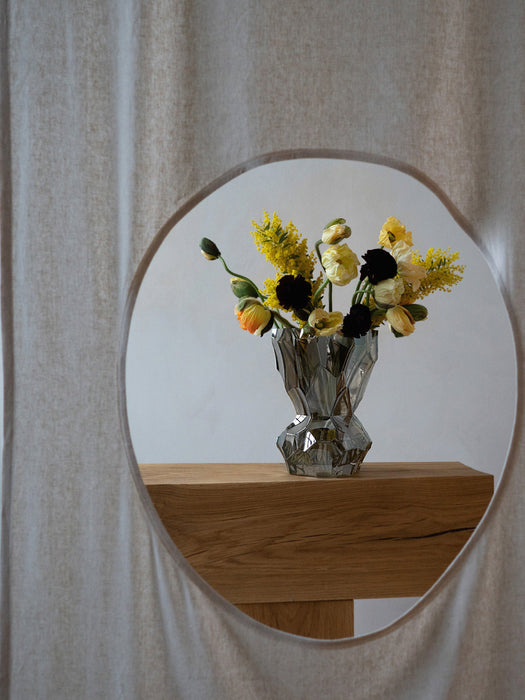 Mouth-Blown Glass Vase Reflection H 30 cm