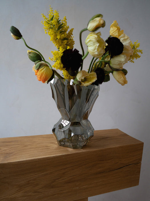 Mouth-Blown Glass Vase Reflection H 30 cm