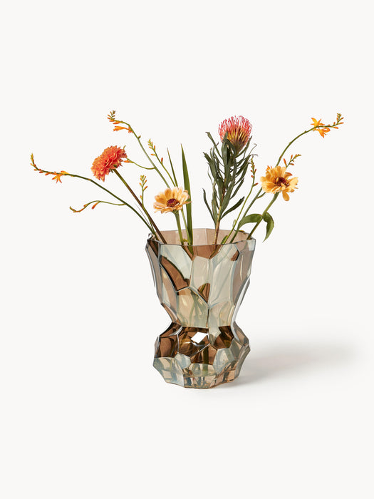 Mouth-Blown Glass Vase Reflection H 30 cm