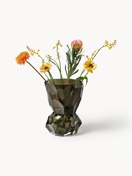 Mouth-Blown Glass Vase Reflection H 30 cm