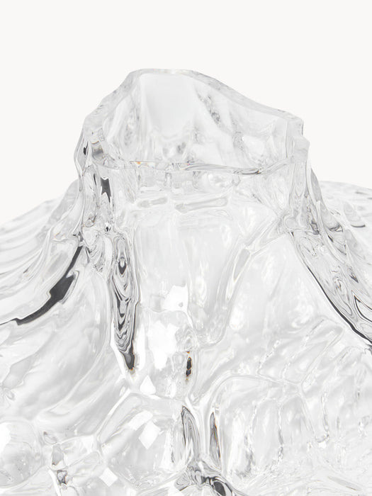 Canyon Mouth-Blown Glass Vase, H 23 cm