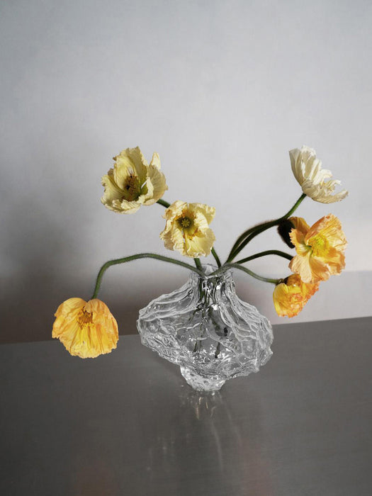 Canyon Mouth-Blown Glass Vase, H 23 cm
