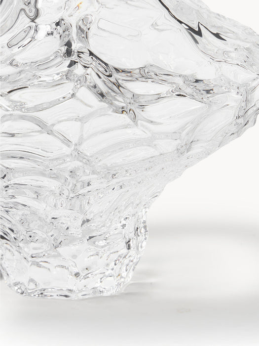 Canyon Mouth-Blown Glass Vase, H 23 cm