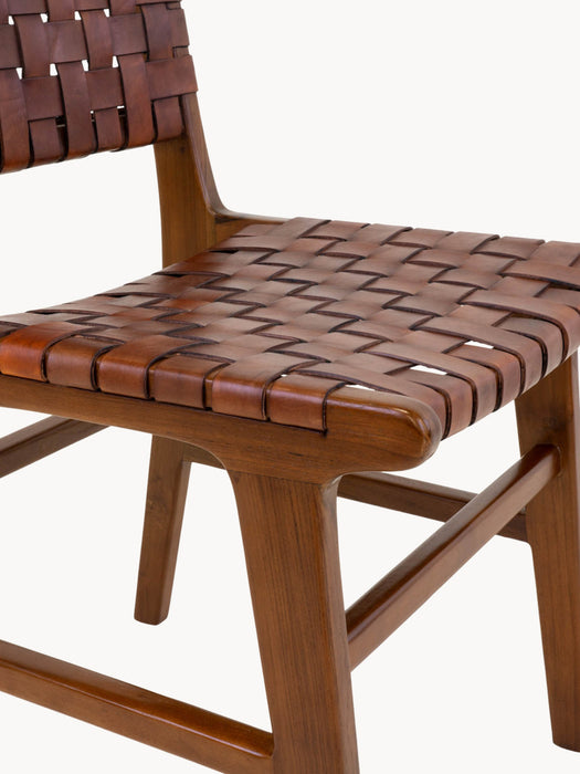 Teak Wood Dining Chairs Perugia Set of 2