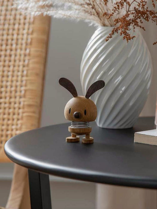 Oak Wood Decorative Object Bunny