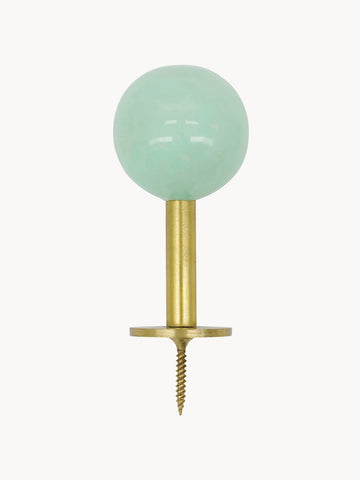 Handmade Metal Wall Hooks Ball, Set of 2
