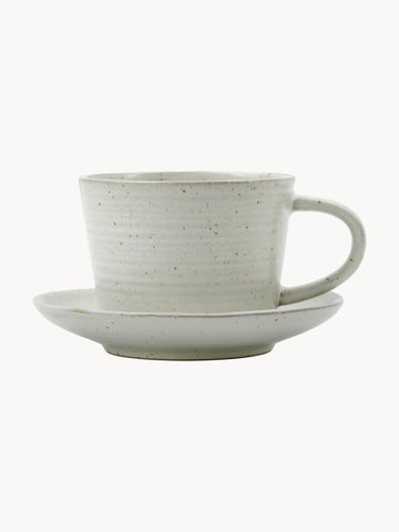 Tea Cup Pion with Saucer