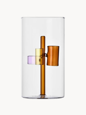 Standy Handmade Glass Vase, H 20 cm